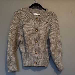 Zara Heather Gray Women's Cardigan